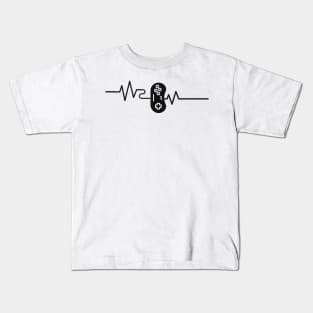 Gamer Heartbeat Controller Pulse Gaming Kids T-Shirt